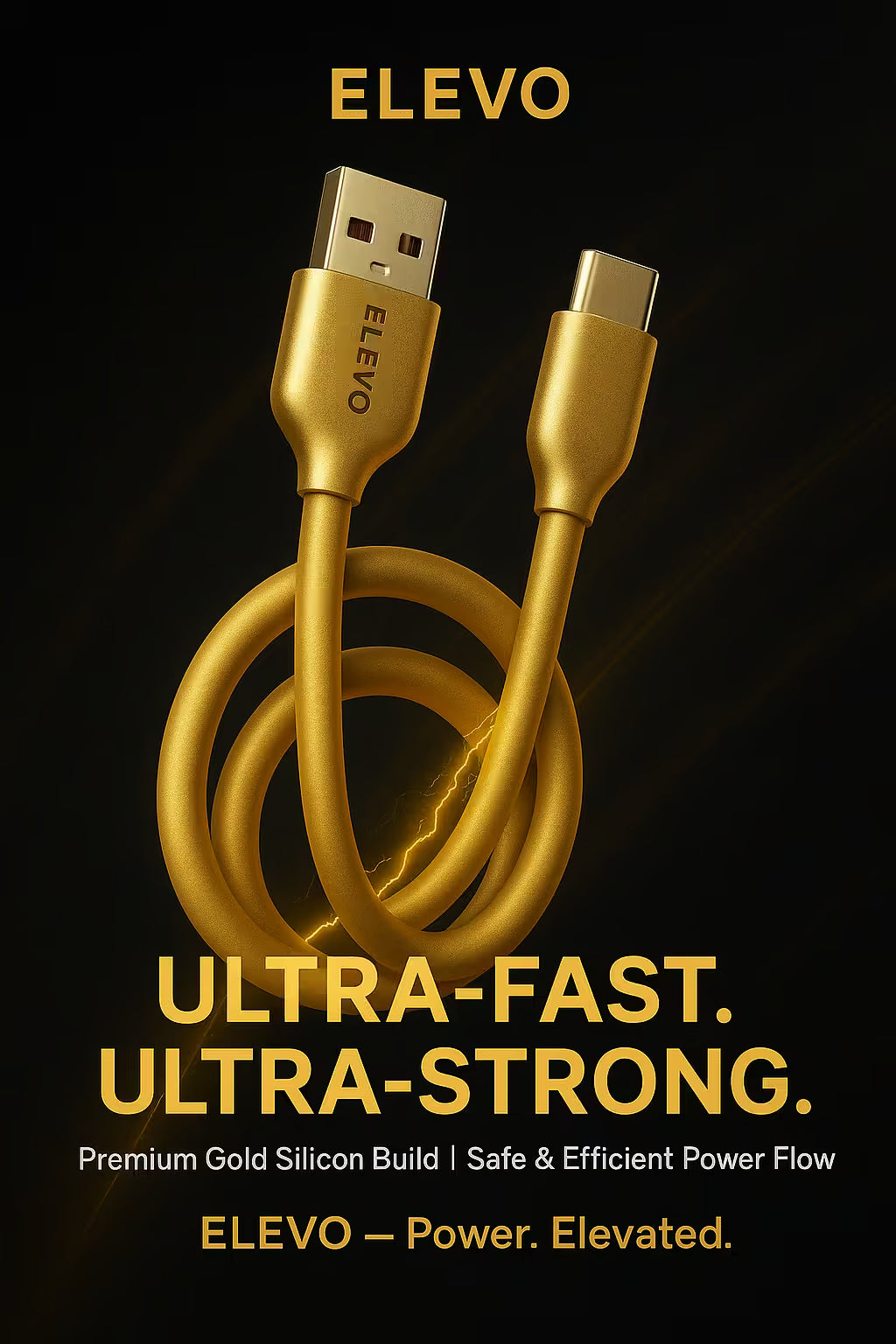 ELEVO MaxCharge Silicon Type-C Cable