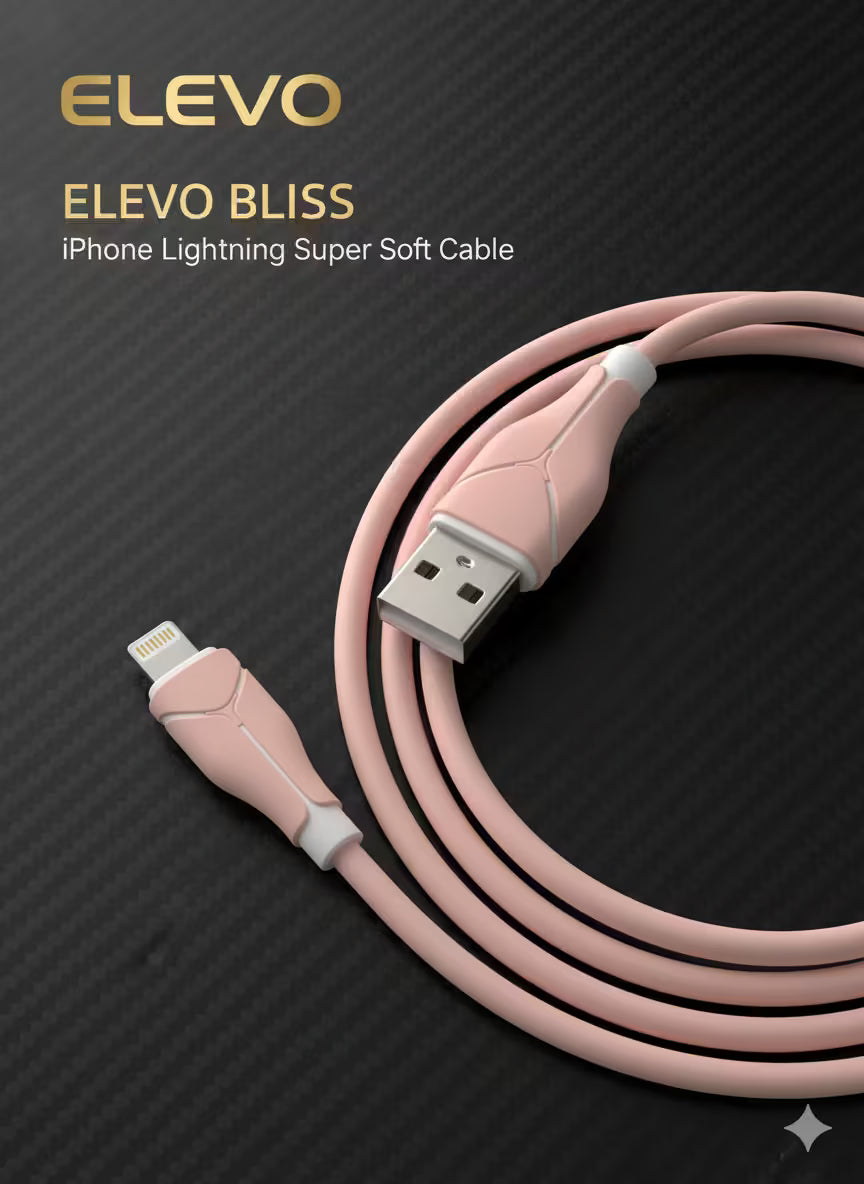 ELEVO BLISS SOFT SILICON LIGHTNING IPHONE CABLE